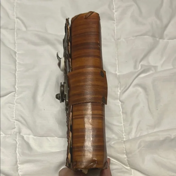 Hocus Pocus book of spells vintage leather journal with lock around 96 pages - Picture 5 of 6